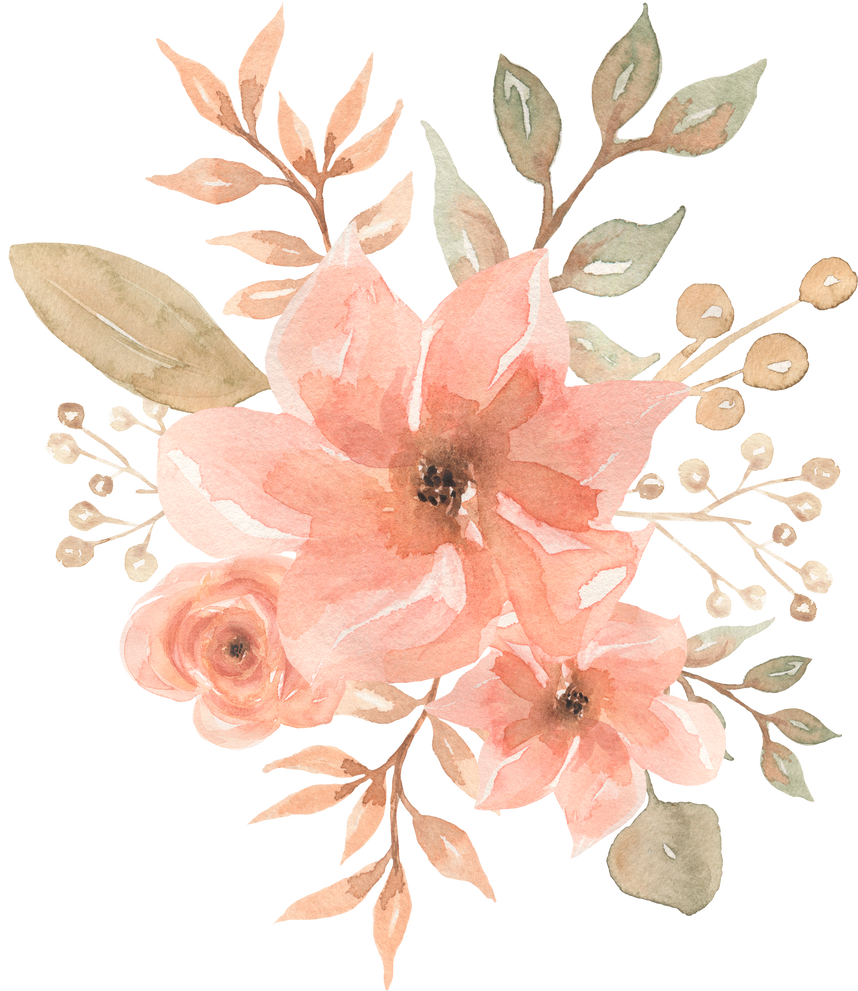 Flowers in Watercolor Style